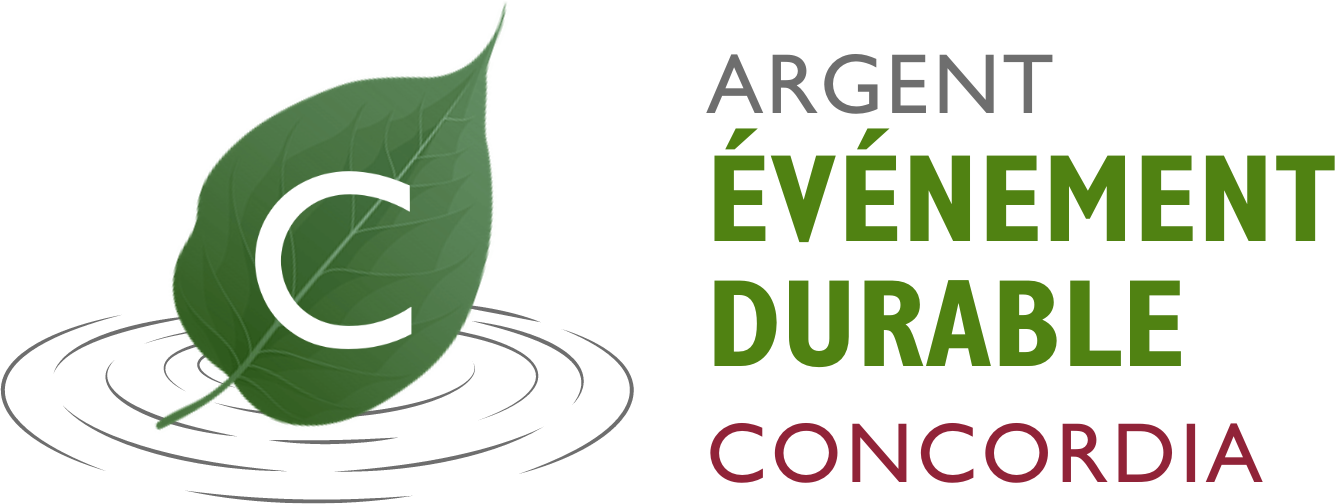 Cet événement a obtenu la certification Argent en développement durable de Concordia.