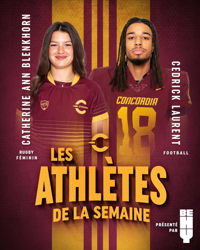 Les athlètes de la semaine : Catherine Ann Blenkhorn, Cedrick Laurent