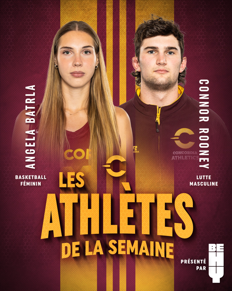 Les athlètes de la semaine : Angela Batrla, Connor Rooney