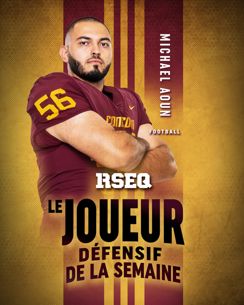 RSEQ Le joueur defensif de la semaine : Michael Aoun