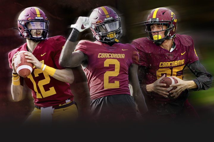 Quarterback Olivier Roy, cornerback Ahmadou Boubacar and receiver Jaylan Greaves.