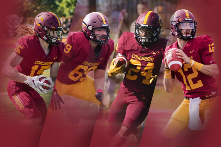 From left, Stingers Jeremy Murphy, Alex Hall, Kevin Foster Verdier and Olivier Roy.