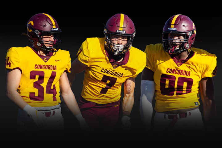 From left, William Benoit, LP Leclerc and Maleek Desir will head to the invitational combine.