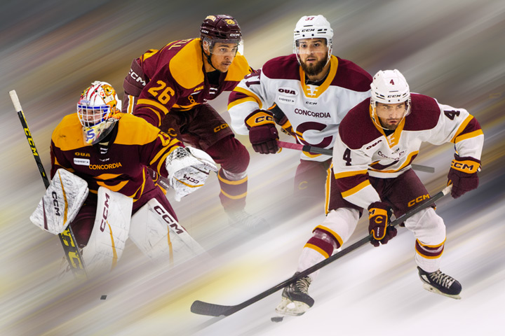 From left, Jonathan Lemieux, Isiah Campbell, Kyle Havlena and Samuel Desgroseillers.