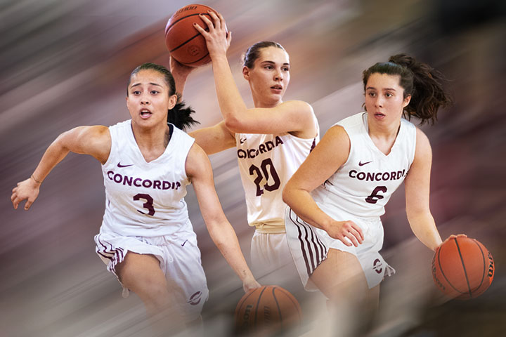 Stingers stars (from left): Areej Burgonio, Angela Batrla and Rowena Blais.