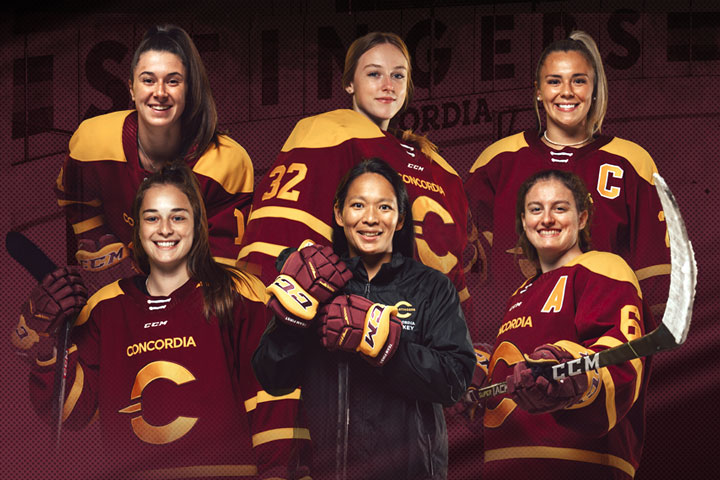 Émilie Lussier, Arianne Leblanc, Emmy Fecteau, Émilie Lavoia, Julie Chu and Léonie Philbert