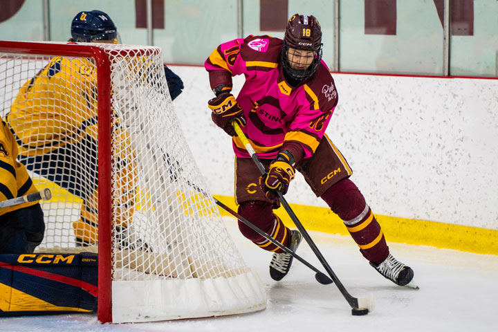 Les Stingers balaient la fin de semaine Pink in the Rink à domicile