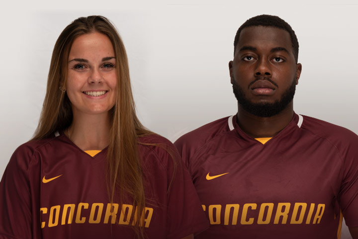 A couple of soccer players earn the first athlete of the week honours this season.