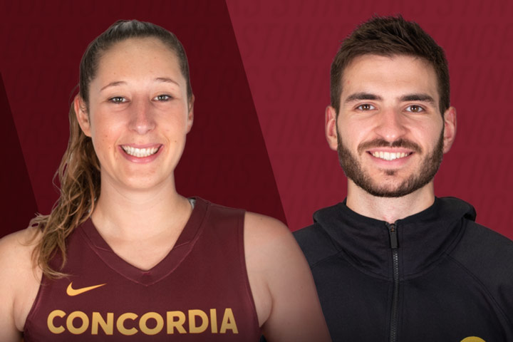 These two basketball stars impressed in Concordia's first home games of the year.