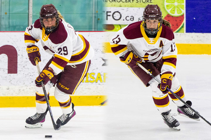 Emmy Fecteau (left) and Rosalie Bégin-Cyr are going gold with Team Canada.