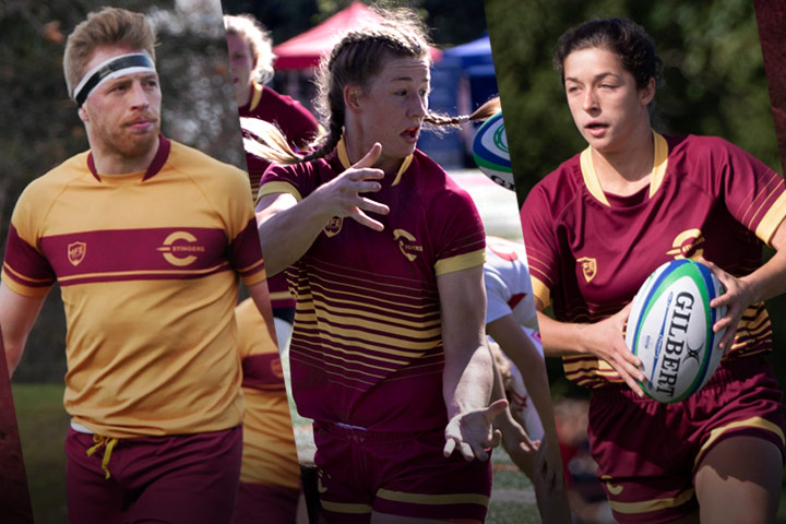 From left, Hotton, Royer and Gallagher in action last season.