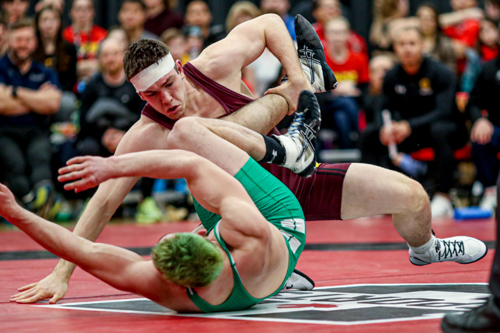 Photo by David Moll. Stinger Alex Moore in action at nationals.