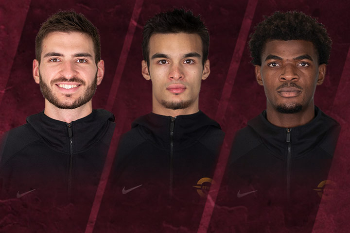 From left, Concordia stars Olivier Simon, Sami Jahan and Steve Mbida Abomo.