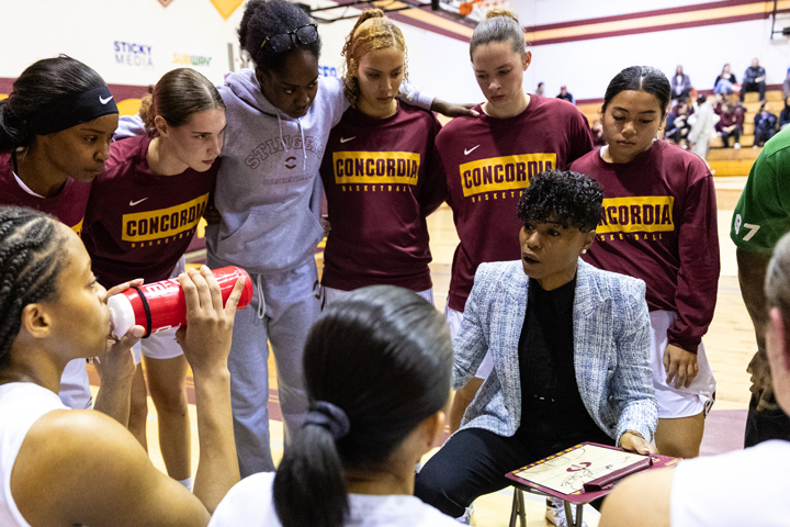 Head coach Tenicha Gittens took over the Concordia Stingers' program in 2015.