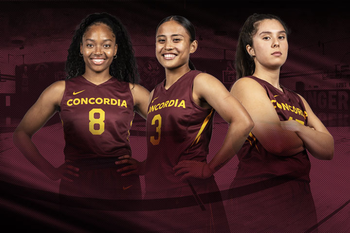 Serena Tchida, Areej Burgonio and Rowena Blais