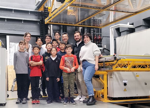 Young students visited solar simulator lab of Concordia University on in October 2022