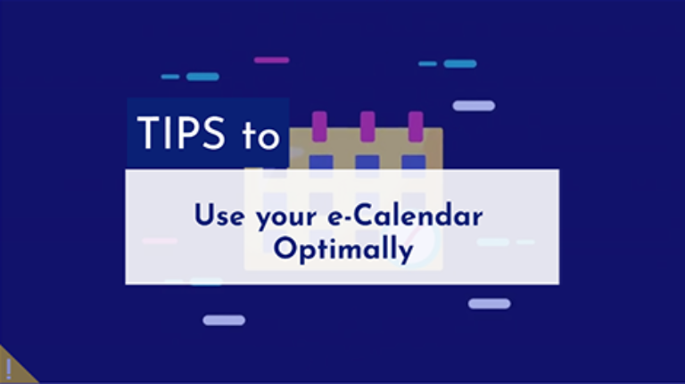 Tips to use your e-calendar optimally