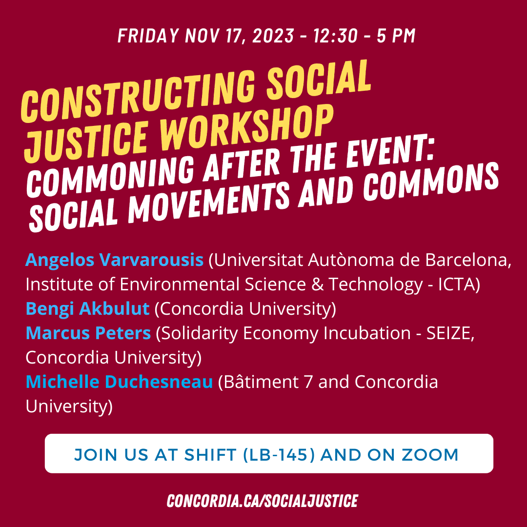 Constructing Social Justice Concordia University