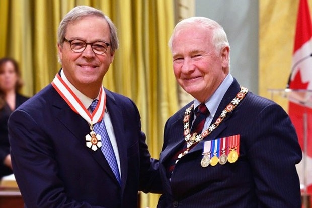 L. Jacques Ménard (left) with Governor General David Johnston