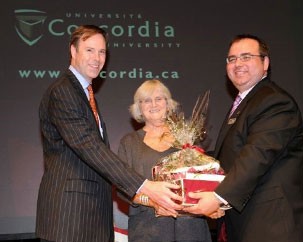 Jane Stewart honoured for 45 years of service at Concordia 
