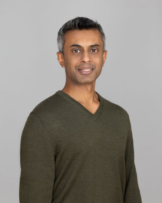 Photo of the speaker, Bhaskar Goswami