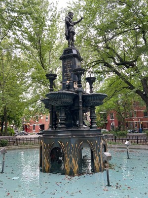 The Jacques Cartier Monument in Montreal