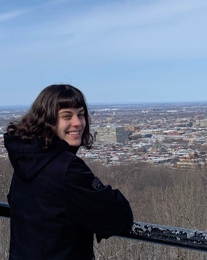 Malou Sopcak at the Mount Royal lookout