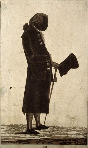 Immanuel Kant Aquatint Silhouette by Johann Theodor Puttrich, 1793, Wellcome Collection.
