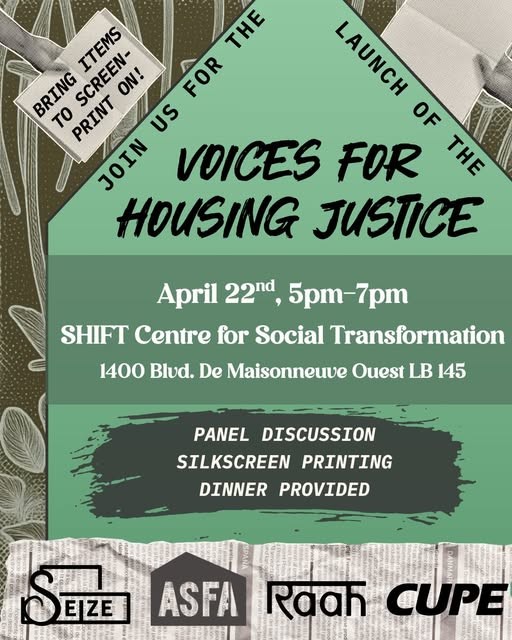 Housing Justice Zine Launch