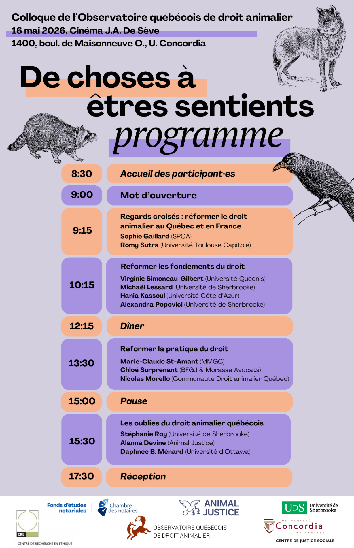 Animal Law Conference Droit animalier Colloque