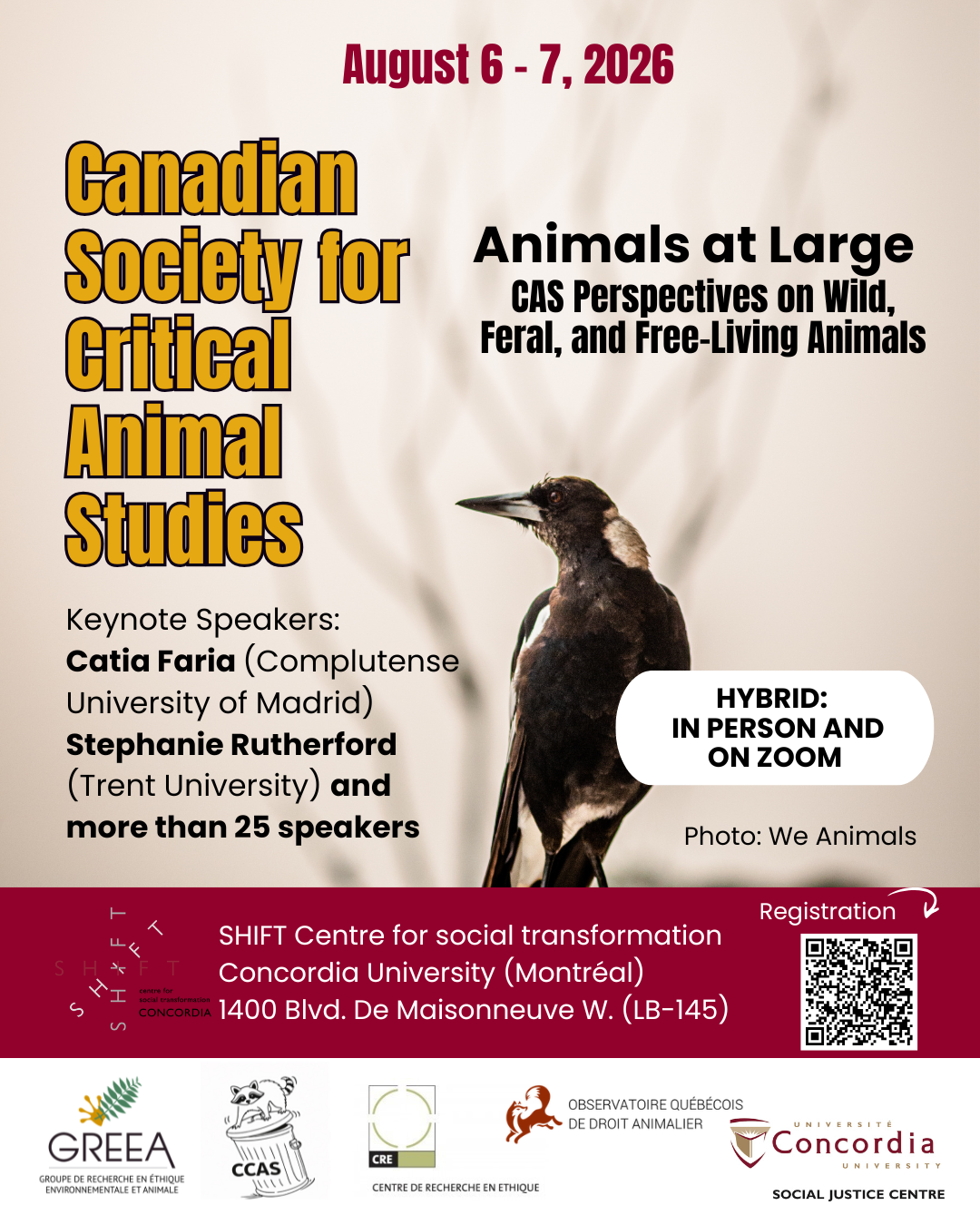 Poster Conference of the Canadian Society for Critical Animal Studies 