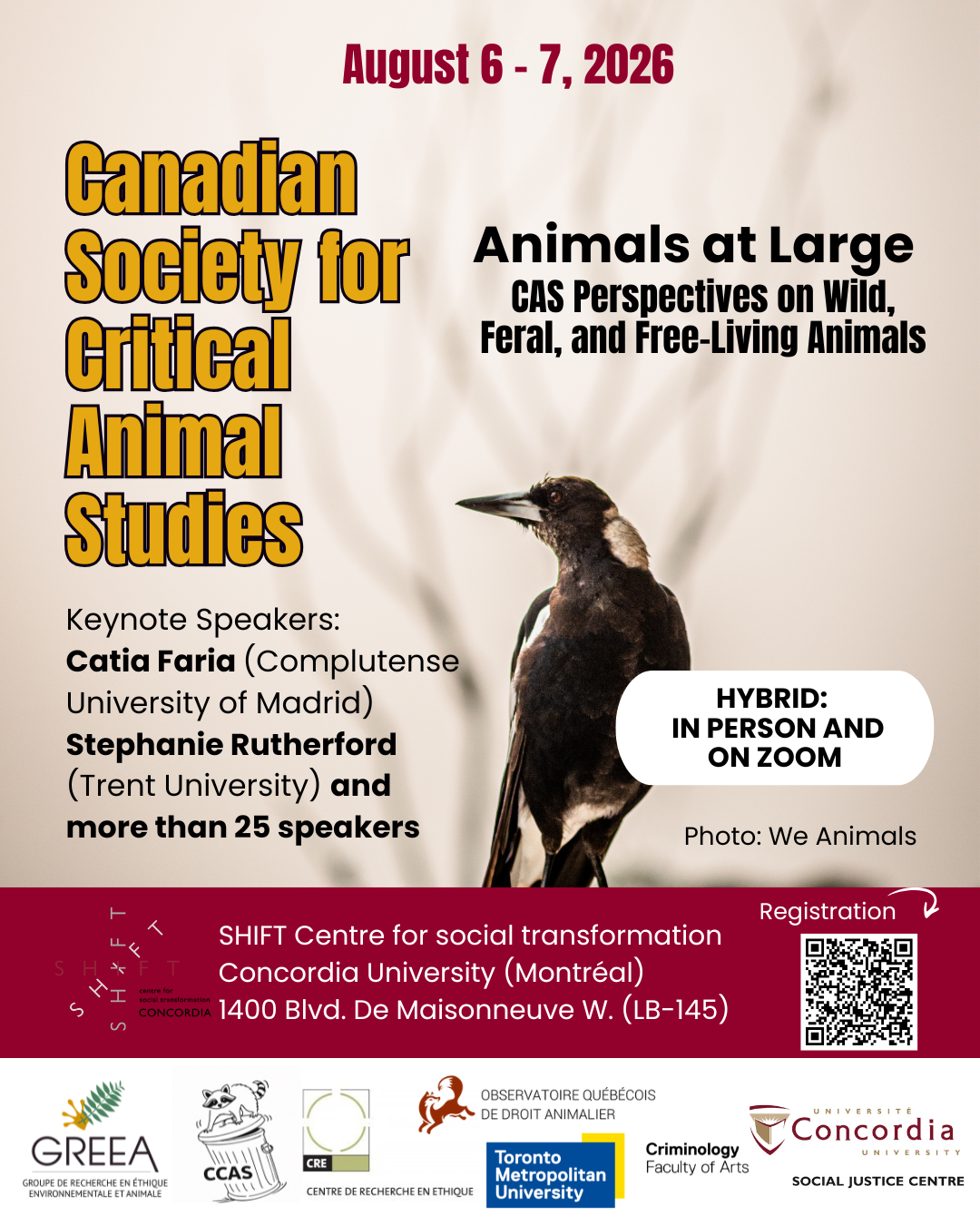 Poster Conference of the Canadian Society for Critical Animal Studies 