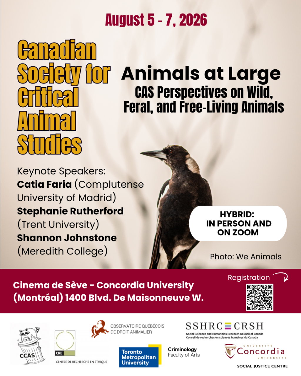 Poster Conference of the Canadian Society for Critical Animal Studies 