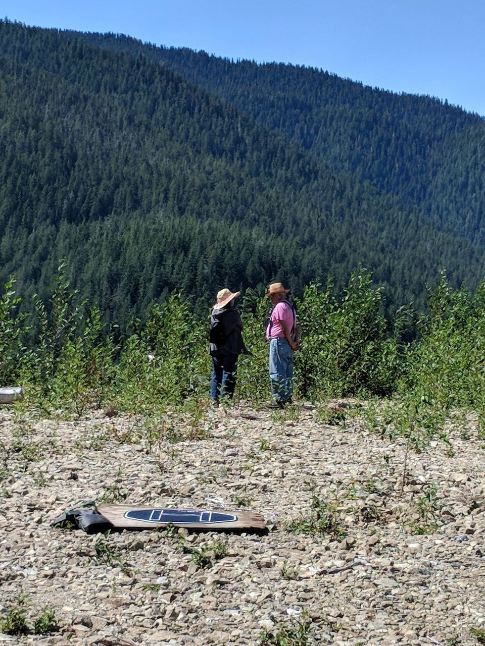 Leila Sujir and Bill Jones at the Walbran for the Aerial production