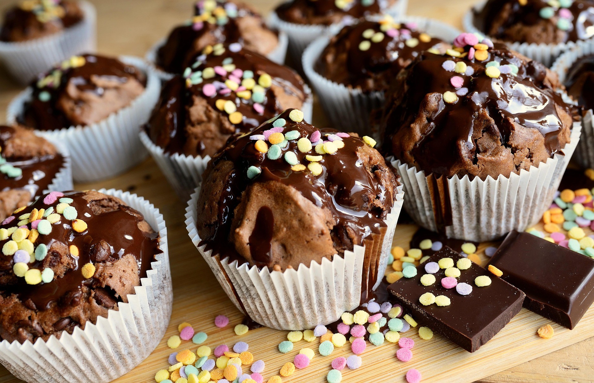 Delicious chocolate cupcakes