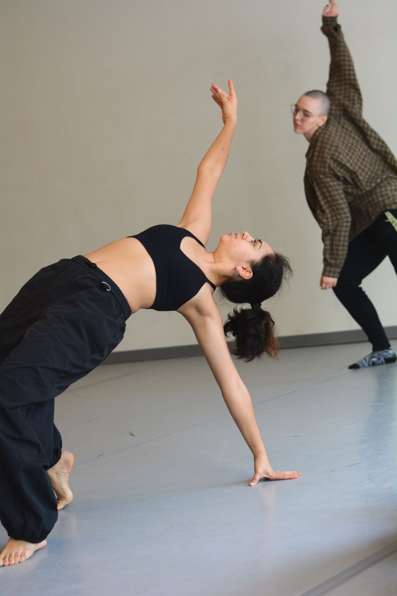 2nd year dance students at rehearsal