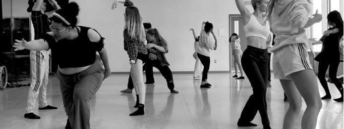 First year student dancers