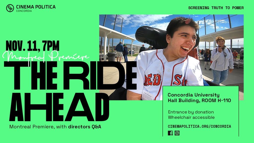 The Ride Ahead   Montreal Premiere followed by Q&A with filmmakers
