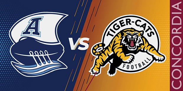 Logos of the Toronto Argonauts and the Hamilton Tiger-Cats