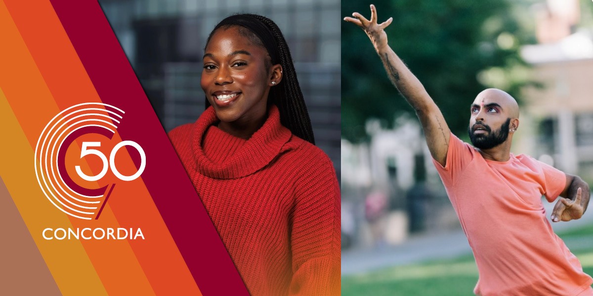 Portraits of both dancers are shown, and they are wearing red-orange tops.