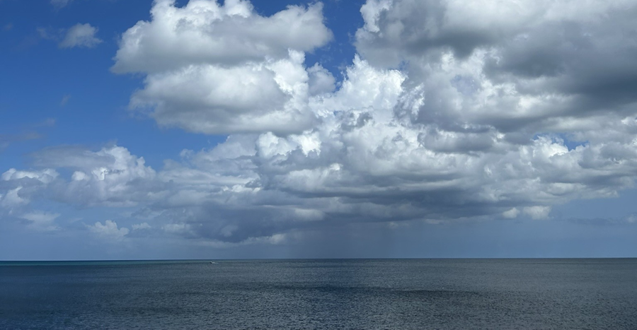Clouds over the Caribbean sea, Cabo Rojo