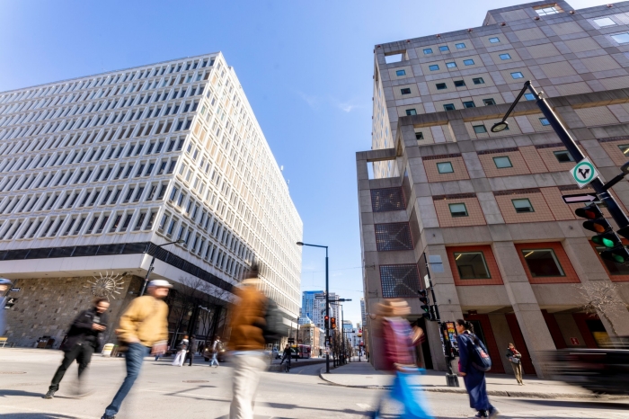 Corner of Mackay and de Maisonneuve  Corner of Mackay and de Maisonneuve