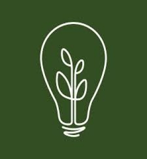 The SAF logo, a graphic of a plant growing inside of a lightbulb