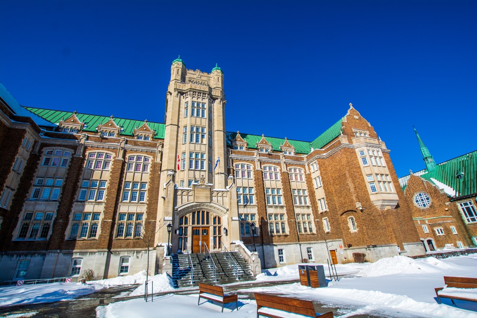 Concordia University's Loyola campus, winter scene