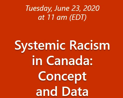 UNDERSTANDING SYSTEMIC RACISM IN CANADA: CONCEPT AND DATA