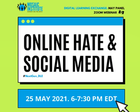 Mosaic Institute May panel on online hate