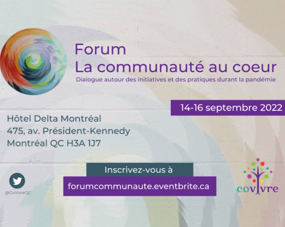 CSLP members tackle COVID-19 community impact during “La communauté au coeur” forum: Sept 14 – Sept 16, 2022