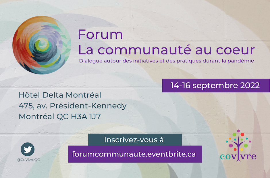 Forum Communauté au Coeur Invitation - 14 to 16 September