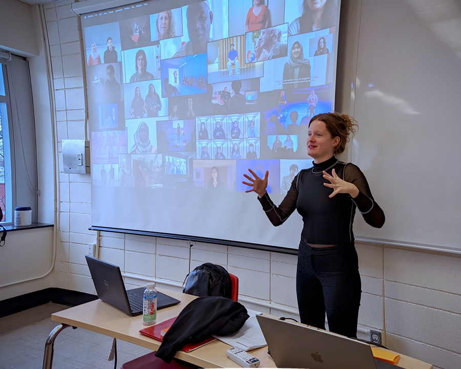 Project Someone’s Veronica Mockler travels to Québec city to explore her dialogic art and the problem of speaking for others with Cégep students