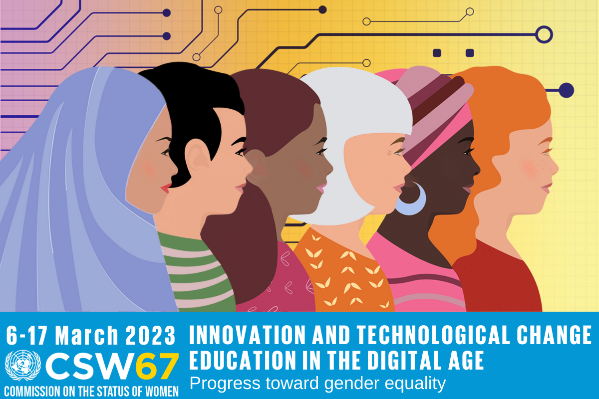 Innovation and Technological Change: Education in the Digital Age - Official banner of CSW67